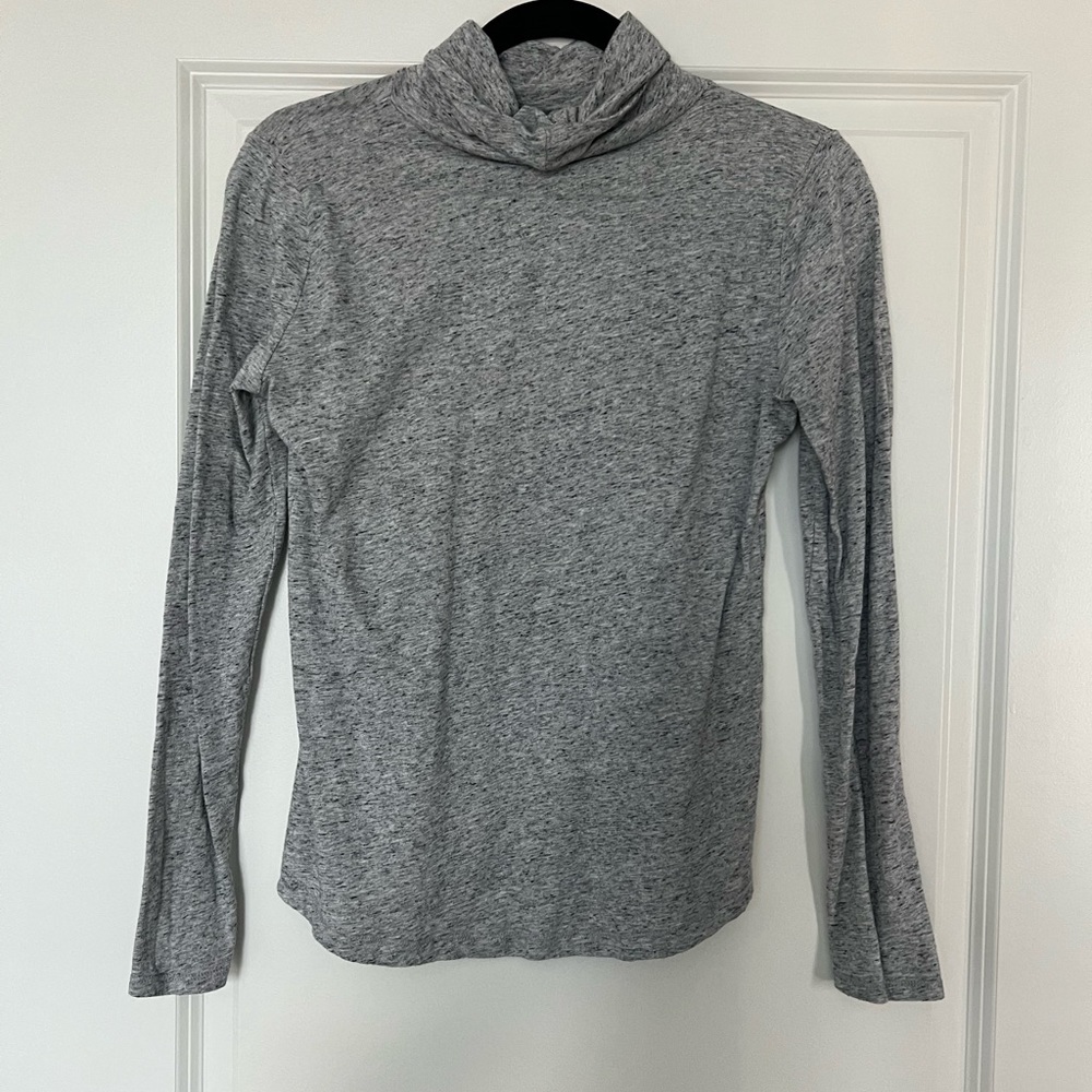 Loft Heather Gray Turtleneck- Vintage Soft